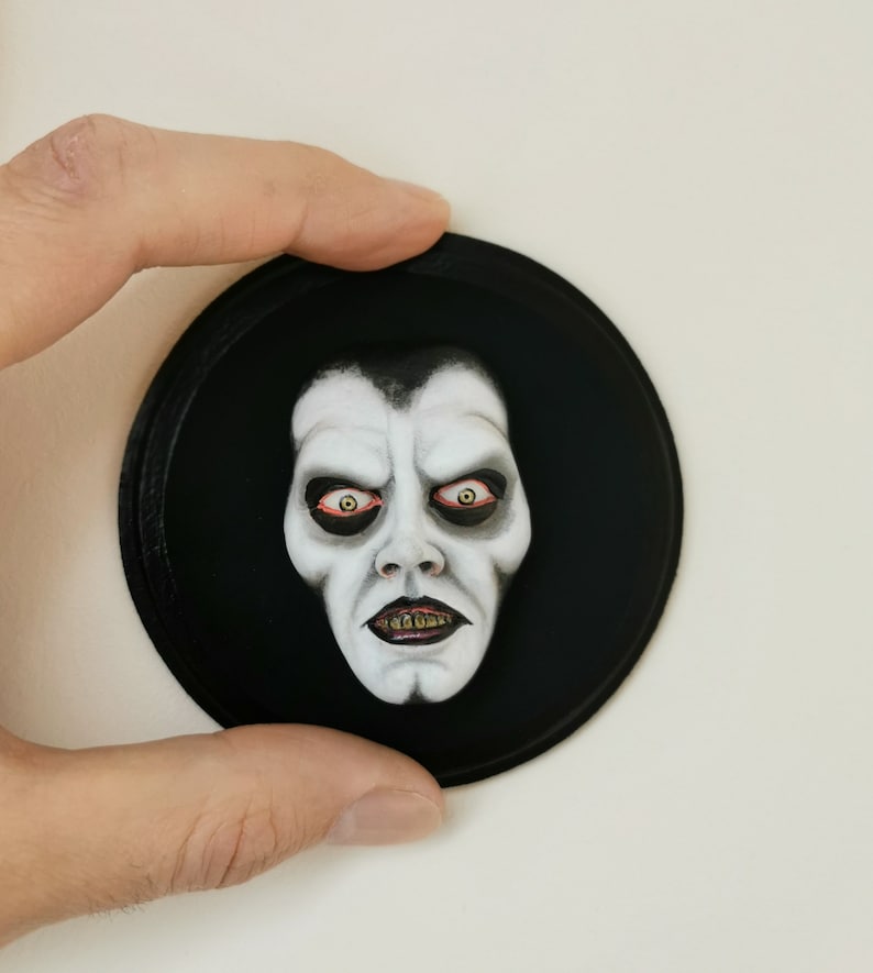 The Exorcist Pazuzu / Captain Howdy wall sculpture, brooch or magnet image 9