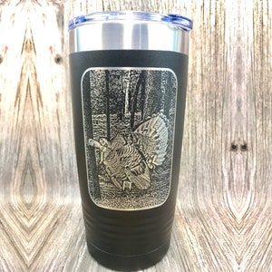 HUNTING TUMBLER *Gift for Turkey Hunter* Hunting Gift Idea *Gift for HIM* Turkey Hunting Photo