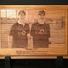 Personalized Photos Laser Engraved onto Wooden Plaque