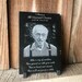 Funeral Memorial Engraved Marble Plaque with Photo *Gift for Funeral*