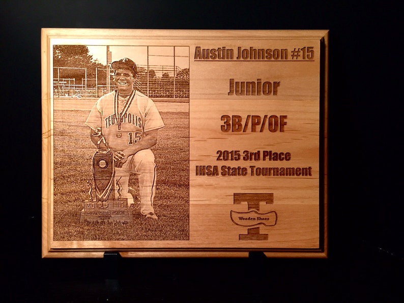 Personalized Sports Player Plaque laser Engraved Etsy