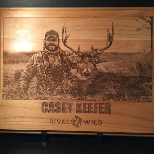 Personalized Laser Engraved Turkey Hunting Photo Onto Plaque Etsy