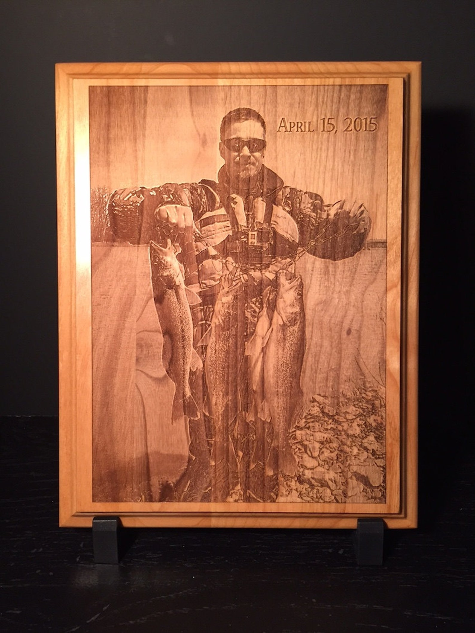 Personalized Laser Engraved Turkey Hunting Photo Onto Plaque Etsy