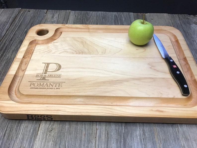 Personalized John Boos Cutting Board with Juice Groove Custom Etsy
