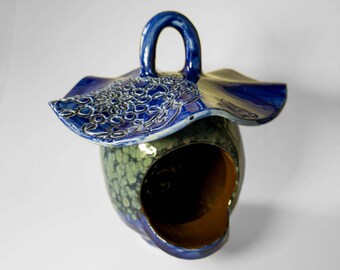 Ceramic Bird House - SALE!