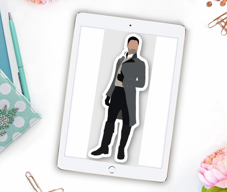 Duke Vinyl StickerBridgertonGlossy StickerDie CutPlanner Stickers