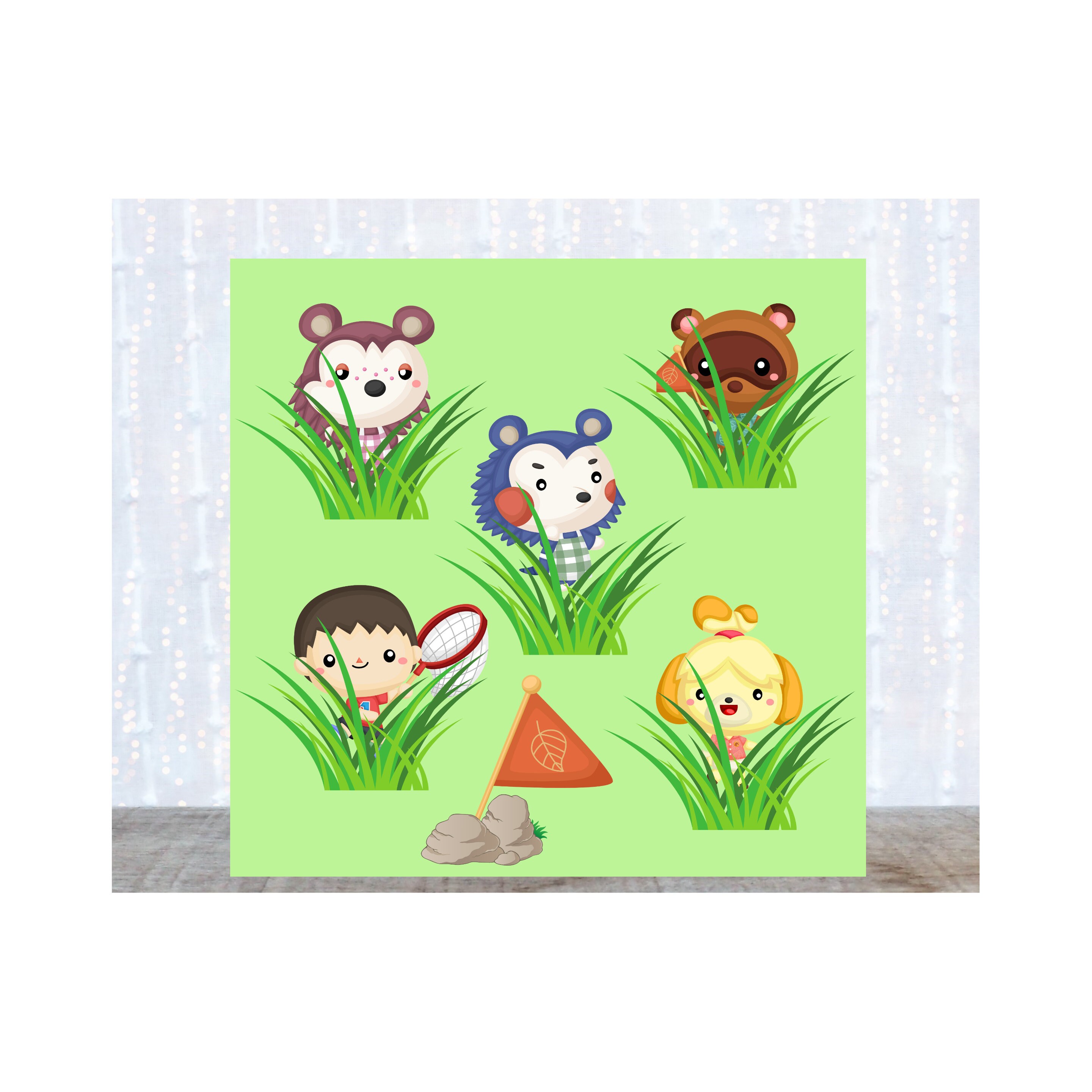 Animal Crossing/ Handgemachte Karte/ Grußkarte/ Innen blanko | Etsy