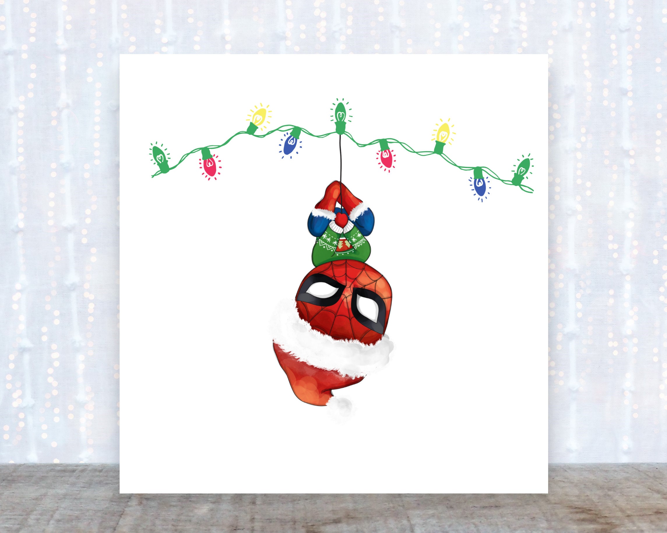 Spiderman Christmas Card 
