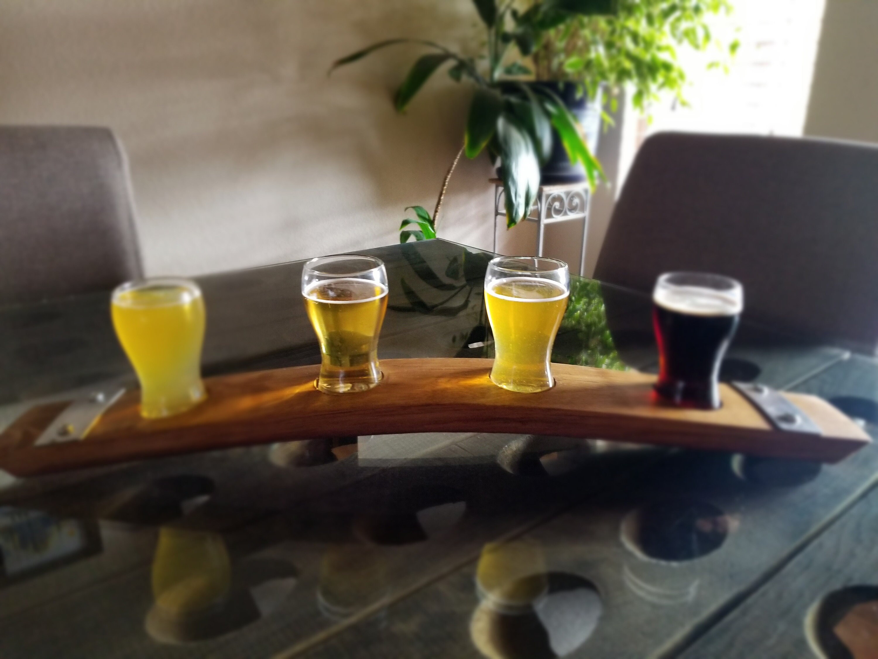 4 Beer Flight Tasting Set With Glasses Converts to 4 Votive Etsy