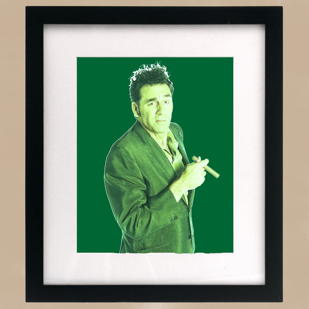 Kramer Seinfeld Illustration Art Deco Print Etsy