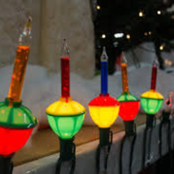 Vintage Noma Bubble Lights, Christmas Lights,  Tree Lights,  Bubble Lights without a Box, 3 Replacement Bulbs in a box, 1 Replacement Bulb