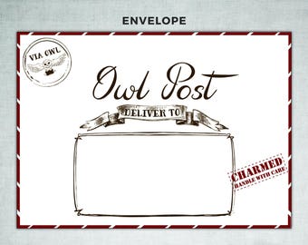 Harry Potter Owl Post Envelope - DIY Printable