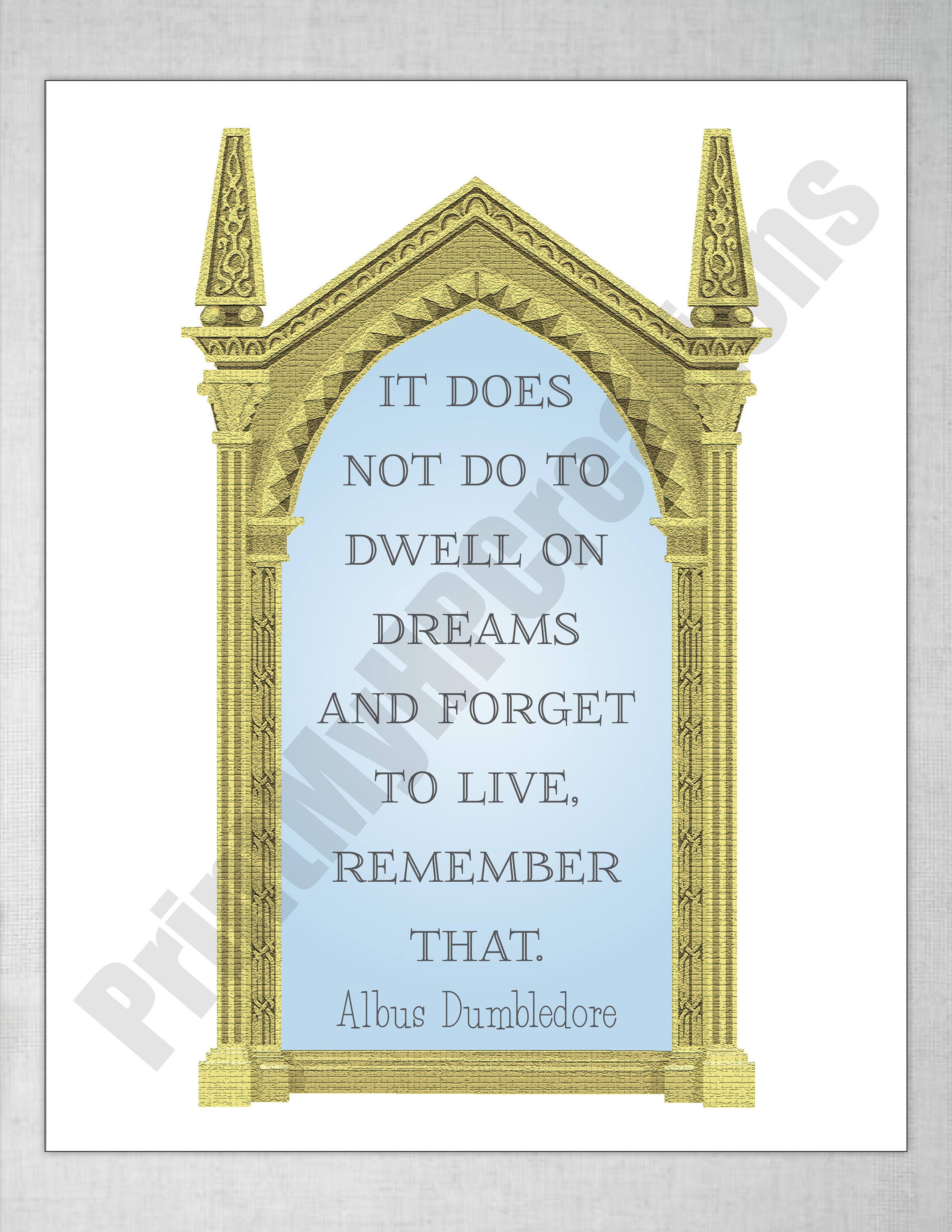 Harry Potter Mirror of Erised Dumbledore Quote Instant Etsy