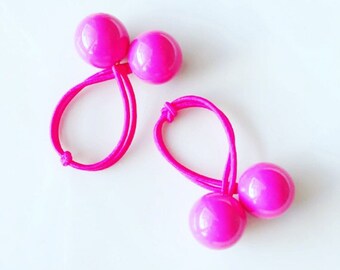 Large Hair Ties Ball Hair Ties Bobble Hair Ties Ponytail Etsy