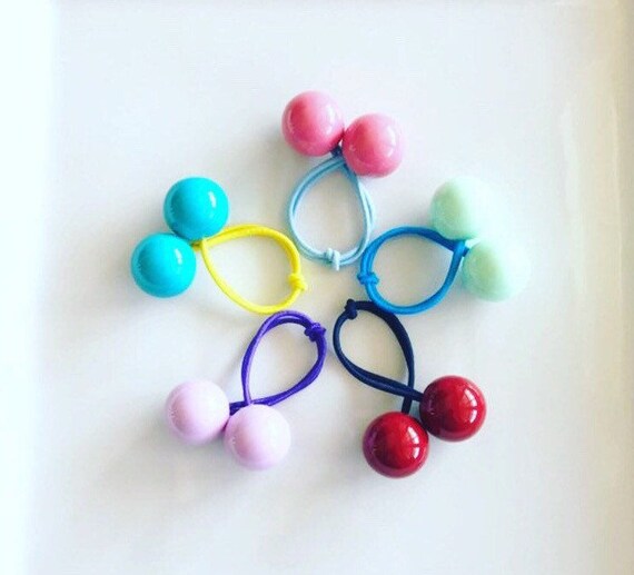 Hair Bobble Set Ponytail Set Hair Tie Set Retro Hair Bobbles 80s Costume Hair Bobbles Ponytail Holders Hair Balls Ponytail Balls