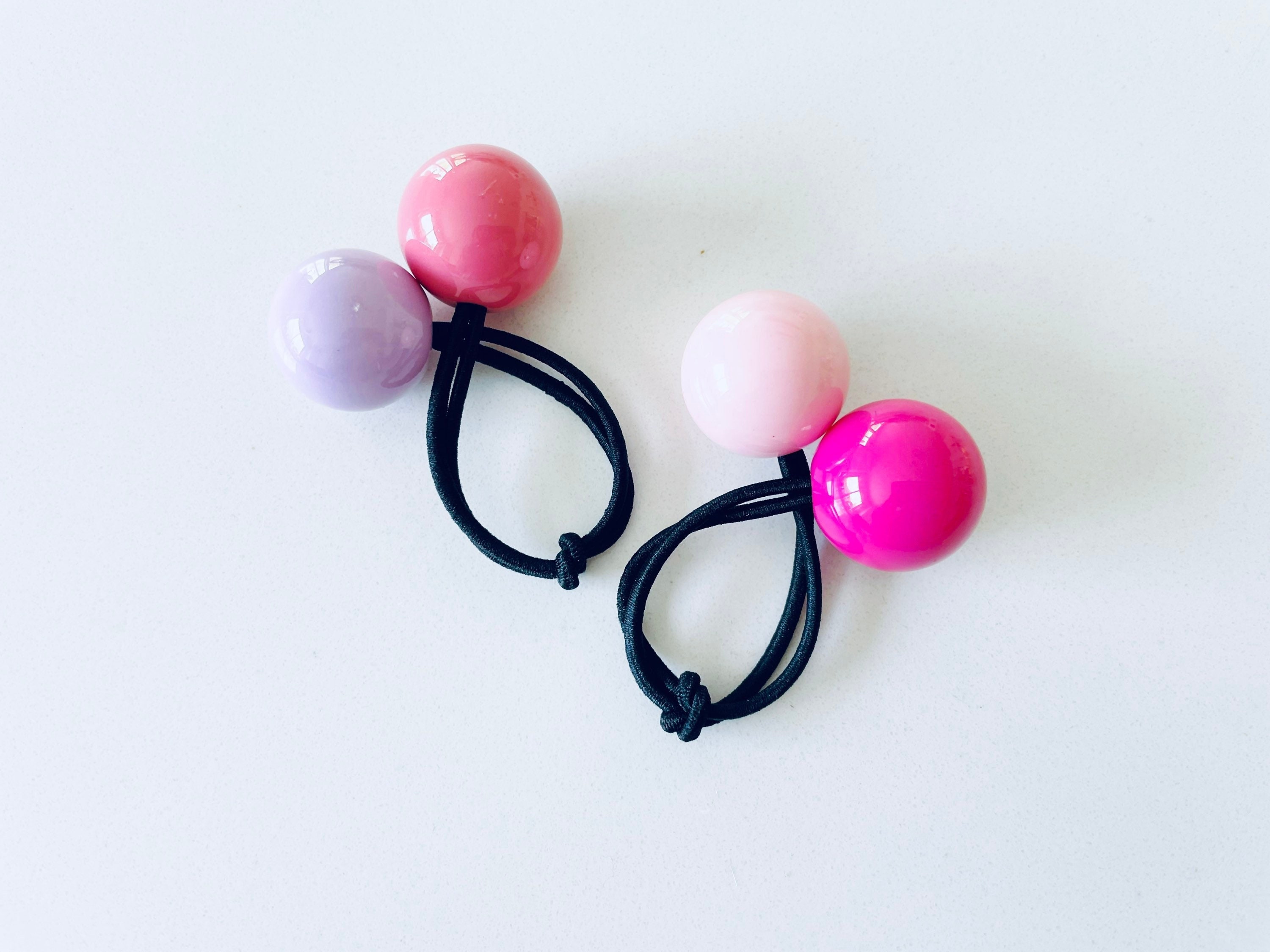 Ball Hair Ties. Ponytail Holders. Hair Ties. Designer Hair - Etsy