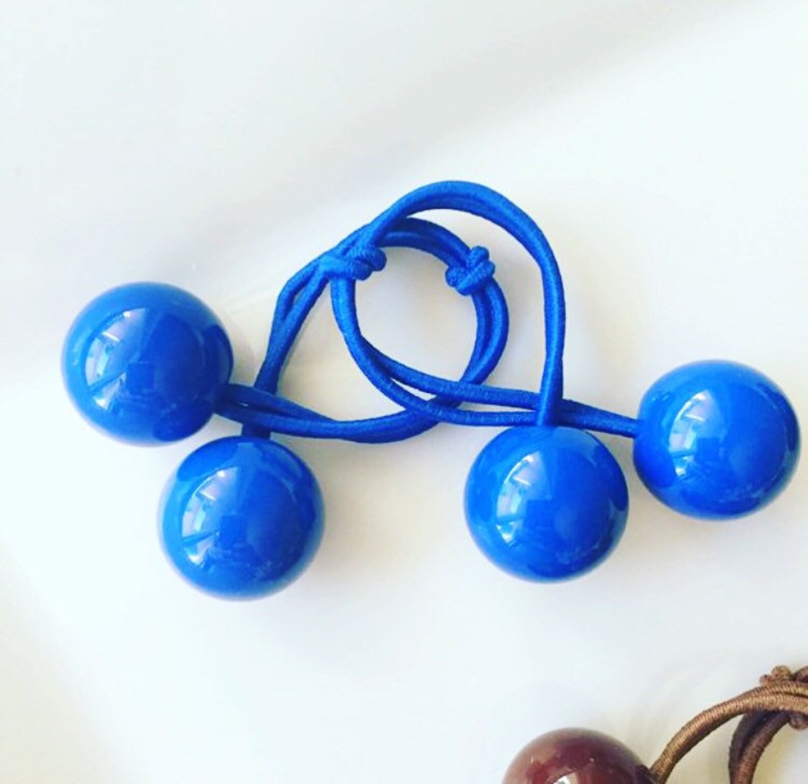 Pair Of Large Hair Ties. Ball Hair Ties. Bobble Hair Ties. Etsy