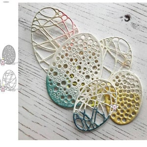 Troquel de Pascua para hacer tarjetas, marcapáginas y manualidades con papel.