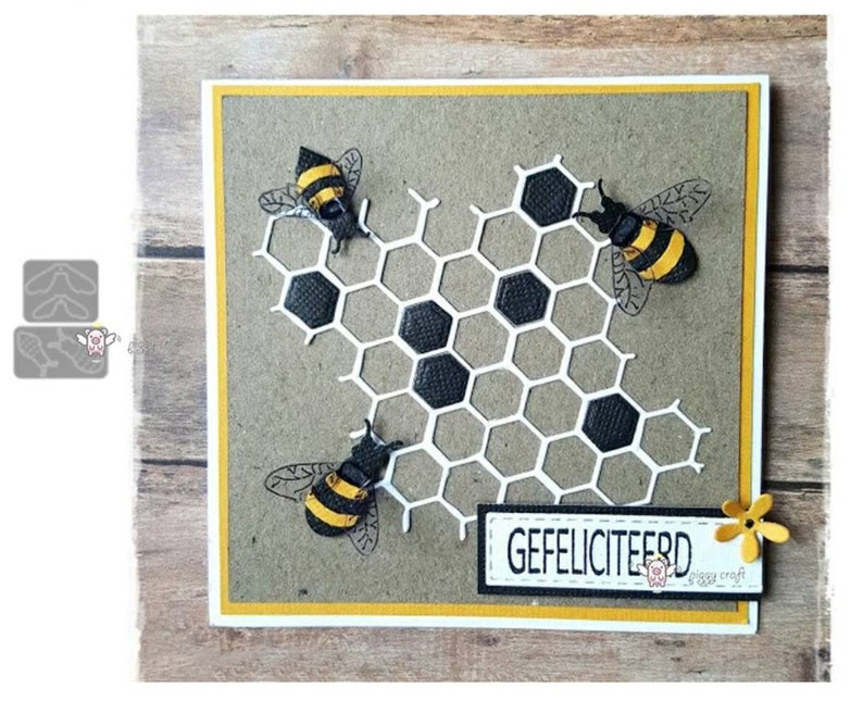 Metal cutting dies of bees. scrapbooking Bees cutting dies for card