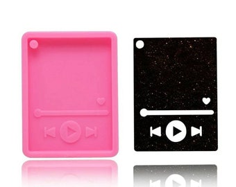 Mp3 player mould in silicone for resin art, polymer clay.