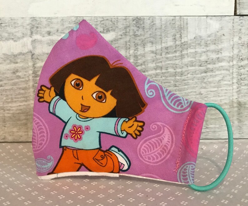 Children's Dora the Explorer Face Mask Olson Style With a Etsy