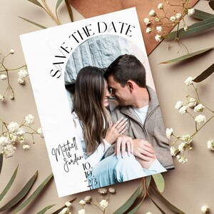 Arch Save the Date - Digital Save the Date, Custom Save the Date, Save the Dates Card, Photo Save the Date Template