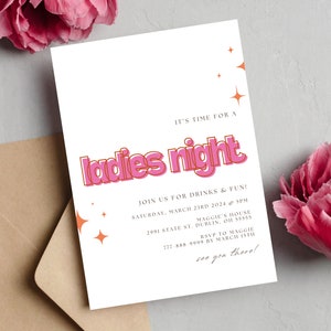 Ladies Night Invite Galentines Invitation Girls Night Invite Ladies Night Invite Galentines Invitation Girls Night Invite