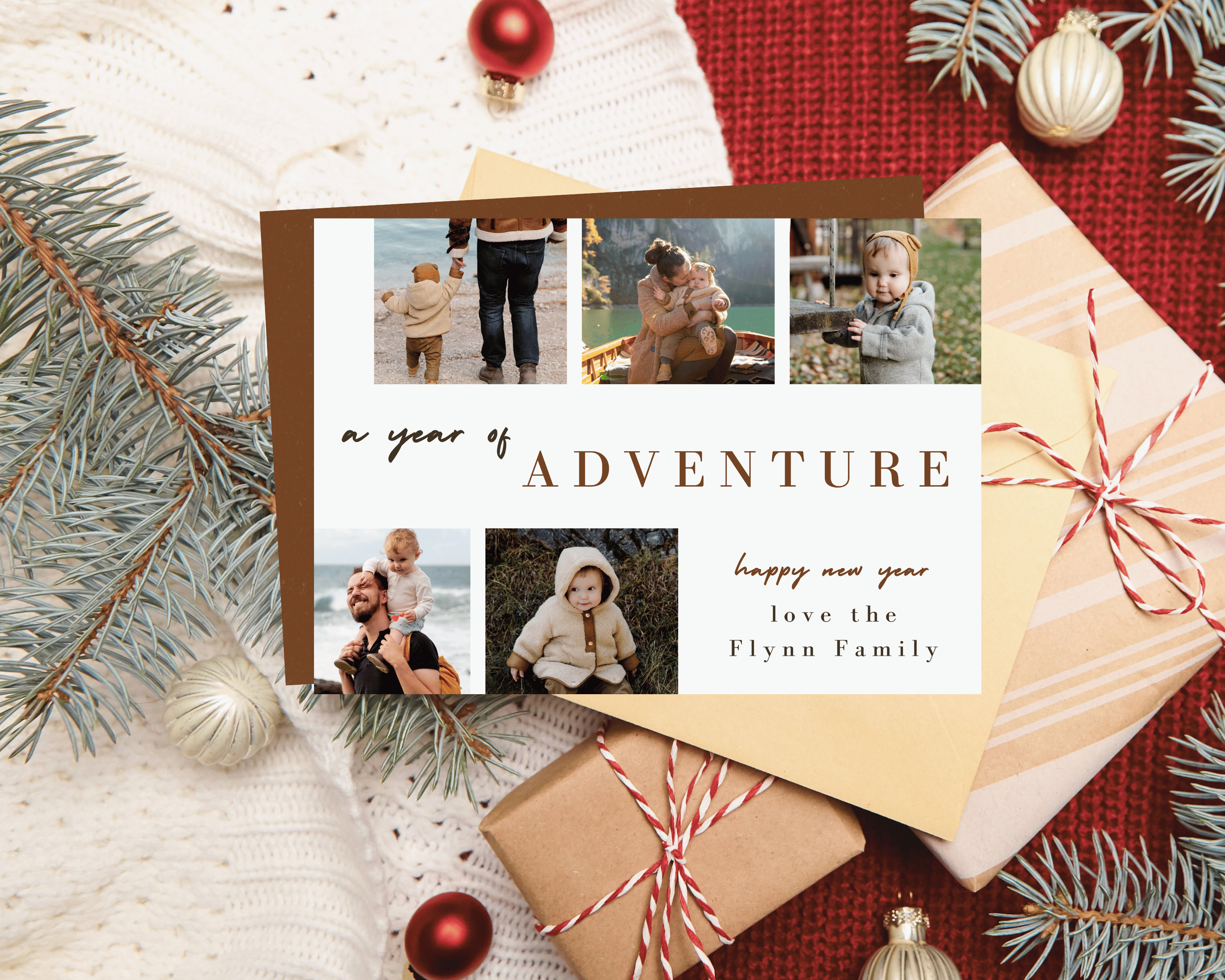 New Years Photo Card, Happy New Year Card, Digital New Year Card ...