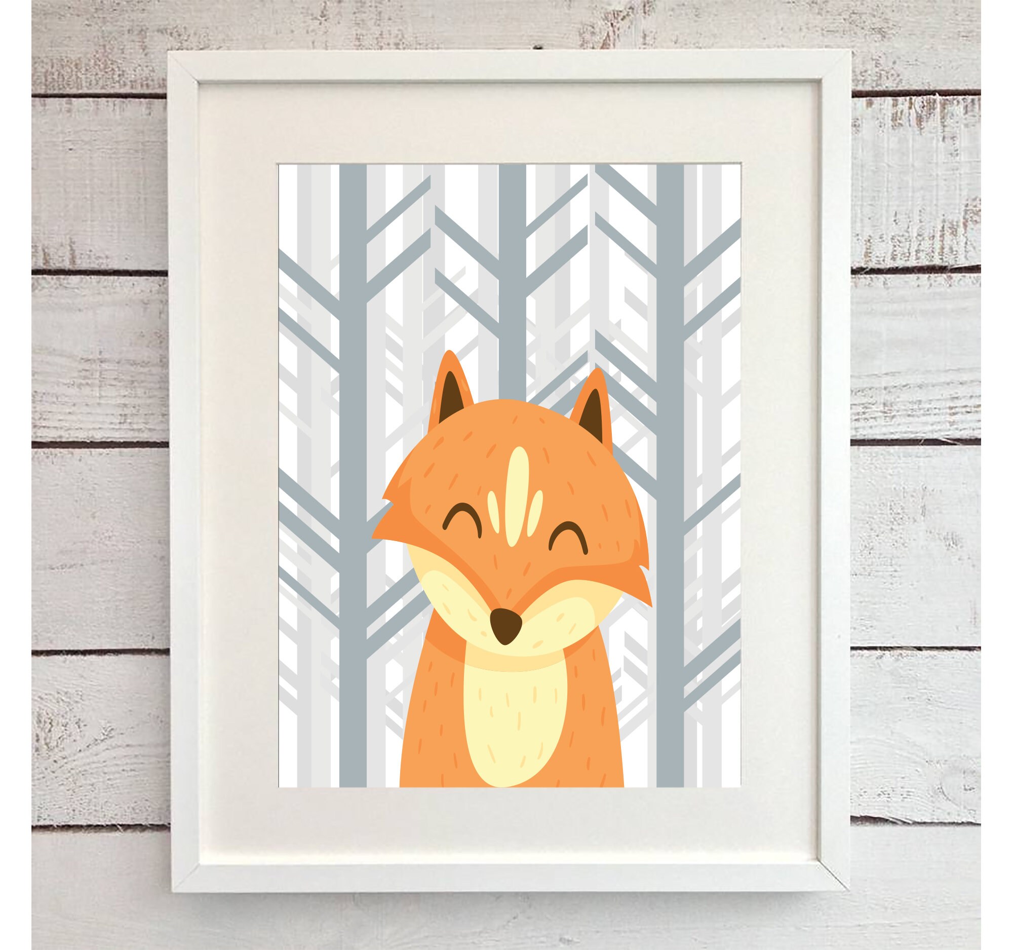 Forest Animals Set of 3 Nursery Pictures for Baby Boy Girl Etsy UK