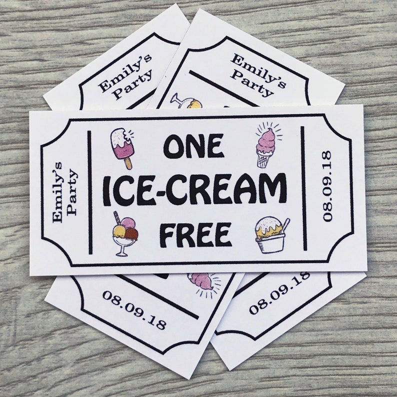 ice-cream-tokens-personalised-wedding-tickets-qty-50-brown-etsy-ice