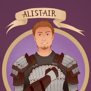 Dragon Age: Origins -- Alistair Theirin Print