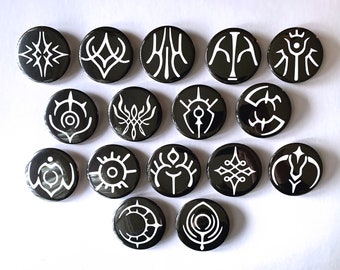 Fire Emblem: Three Houses | FE3H | Crest Pinback Buttons