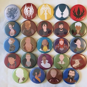 Dragon Age Pinback Buttons