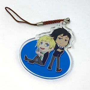 CLEARANCE -- Final Fantasy XV -- High School Prompto & Noctis Acrylic Charm