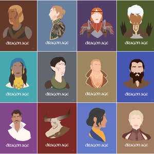 Dragon Age Minimalist Posters