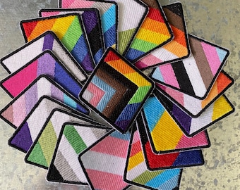 LGBTQ+ Pride Flag Patches -- Embroidered Patches