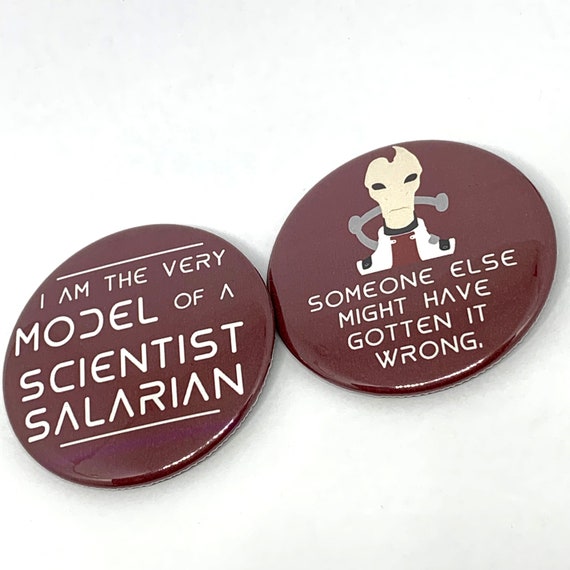 Mass Effect Mordin Solus Quote Pinback Buttons Etsy