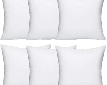 Hollowfibre Cushion Pads Inner Inserts Scatters Pack 1,2,4,6,10 45cm x 45cm 18x18