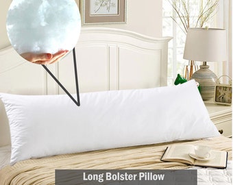 Long Bolster Pillow Body Support Orthopedic Pregnancy Pillow Cushion Non-Allergenic Cylinder Pillow