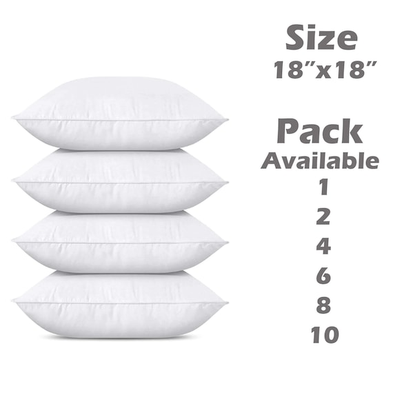2 Pack Cushion Inserts Filler Hollowfibre Inner Pads