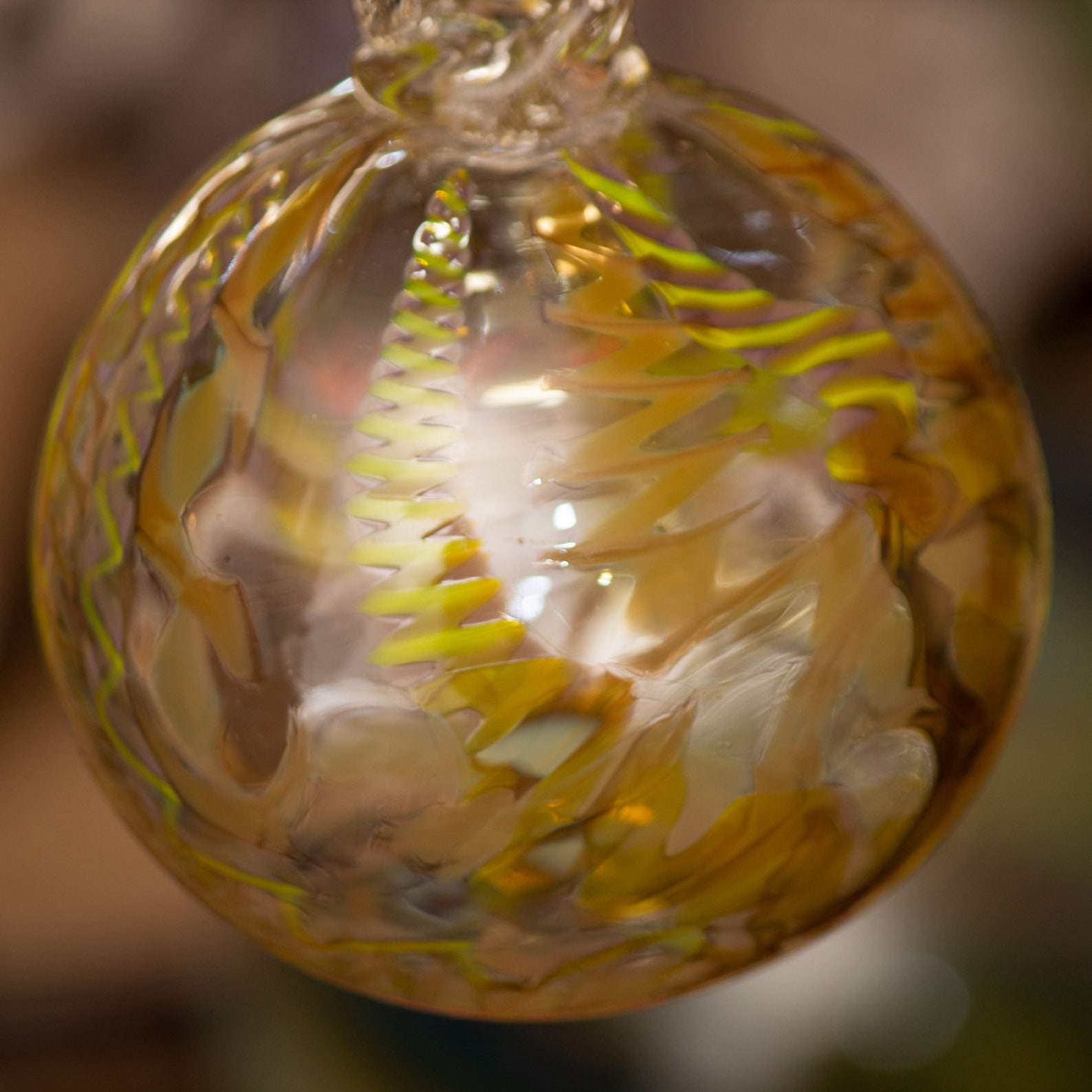 424348 Medium Hand Blown Hanging Art Glass Ball Decorative Etsy