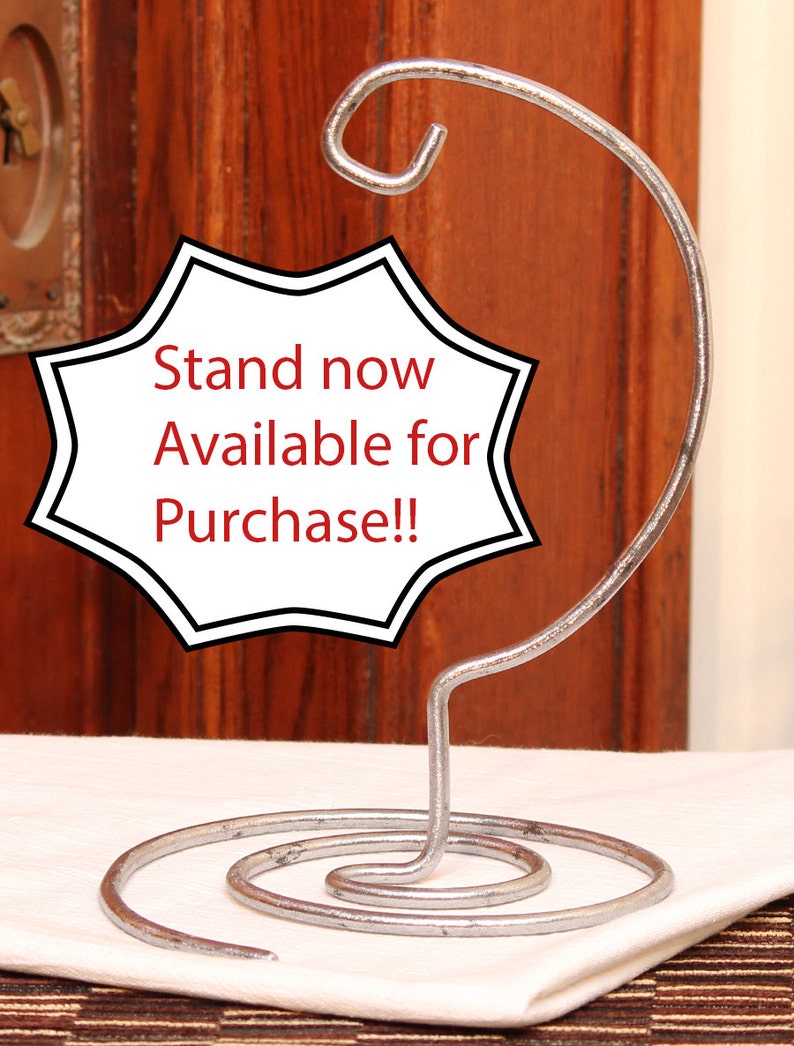 110268 Medium Hand Blown Hanging Art Glass Ball Decorative Ornament