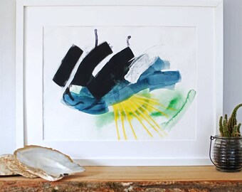 Precipice Abstract Art Print
