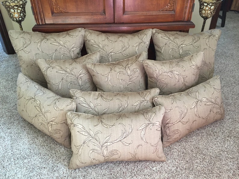 Completed Custom Order Outdoor Pillows W/cord Zippers & Etsy