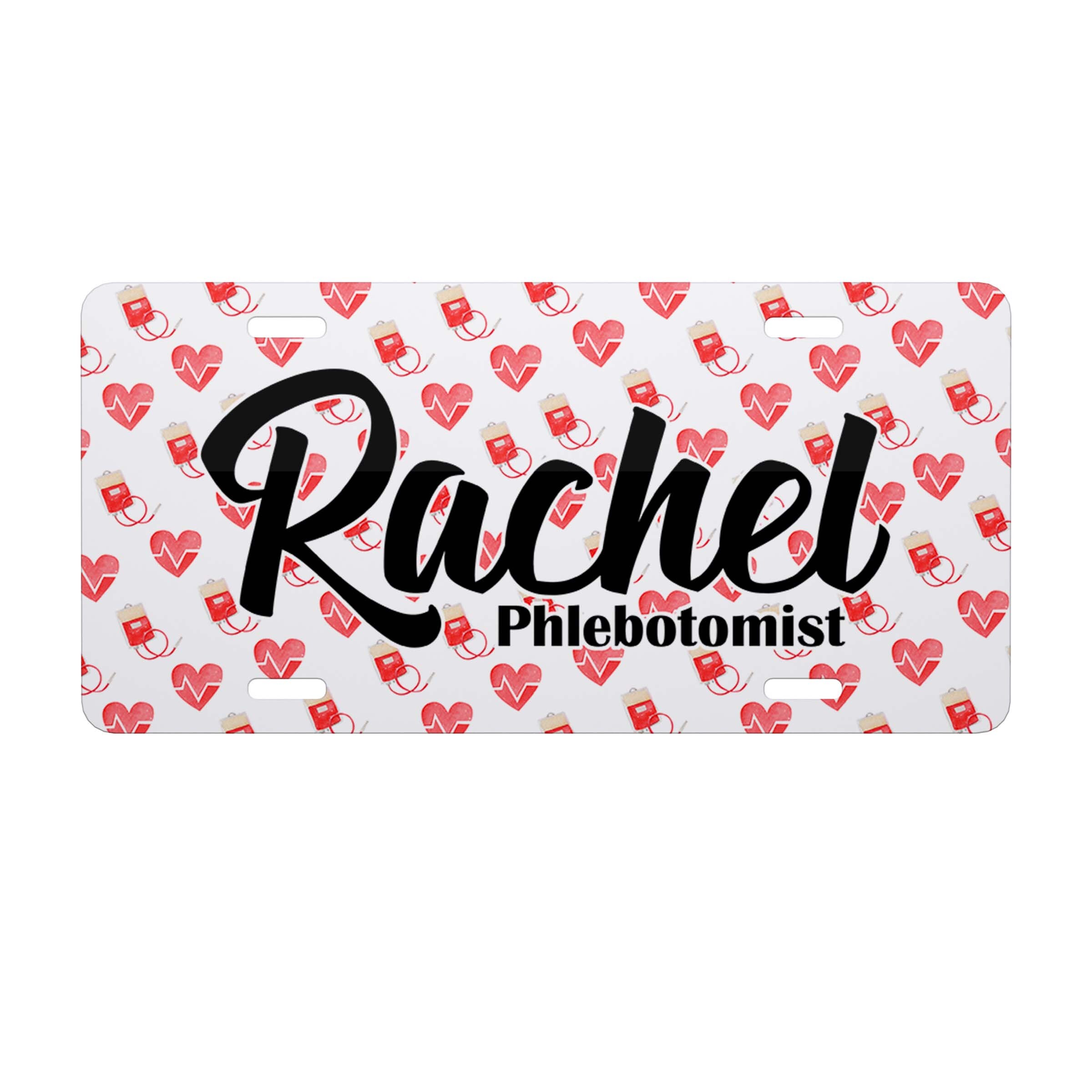 Personalized Phlebotomist Vanity Plate Phlebotomy License - Etsy
