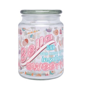 The Insatiable Sweet Tooth Personalized Valentine's Day Candy Jar