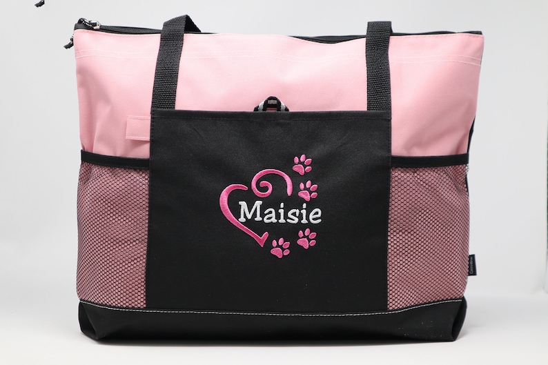 Dog Tote Personalized Embroidered Pet Travel Tote for Dog Park Etsy
