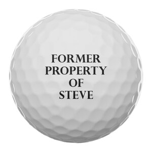 Former Property of Personalized Golf Balls (Set of 3 Balls)  #4462