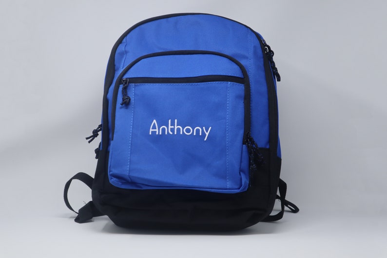 Personalized Embroidered Backpack Etsy