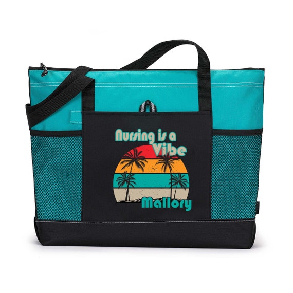 Nurses tote bag with pockets sale